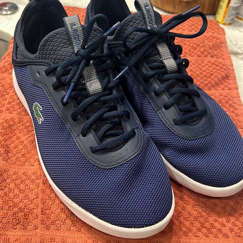 Lacoste Dark Blue Mesh Sneakers